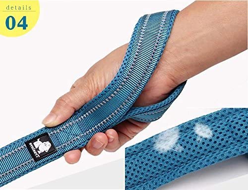 TRUE LOVE Dog Leash Puppy Walking Lead Pet Chain Padded Reflective Night Safe Rope Length 110cm TLL2111(Blue,M) - Image 4