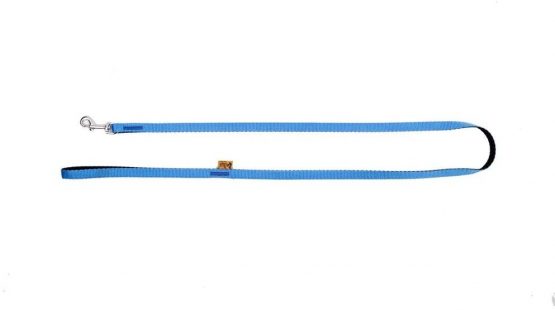 Dingo Dog Leash Blue with Black Contrast Handmade 14659