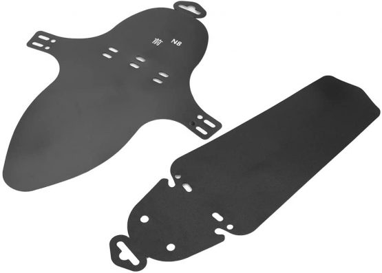 Keenso Bicycle Front Rear Mudguard, Premium Bike Bicycle Front Rear Tire Mud Mudguard With 5 Cable Ties - Image 2