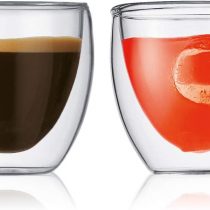 BODUM 4557-10 PAVINA Double Walled Thermo Glasses 0.08 L, 2.5 oz, Pair