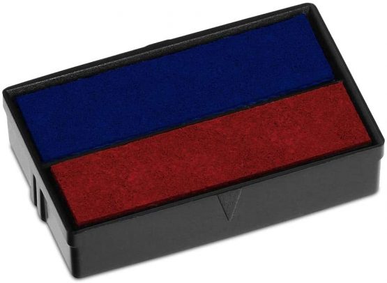 COLOP E/10/2 Blue/Red Replacement Pad - Single