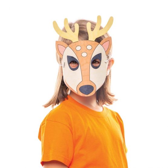 Baker Ross AW909 Woodland Animals Colour in Masks, Arts and Crafts for Kids (Pack of 8), Assorted - Image 3