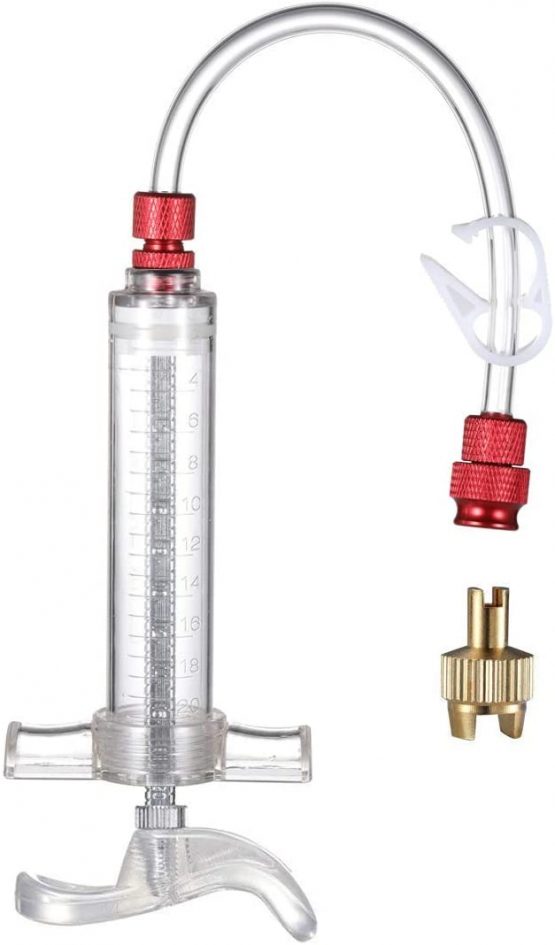 Dymoece Bicycle Tubeless Tire Sealant Injector Syringe and Presta Valve Core Removal Tool Set for Stans No Tubes sealant