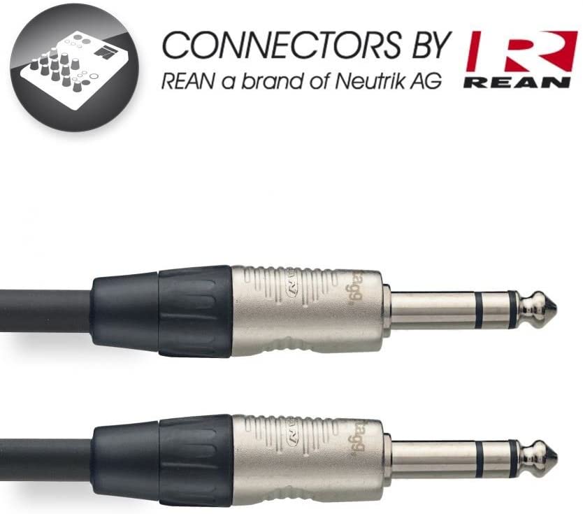Stagg NAC6PSR 6m N-Series Stereo Jack to Stereo Jack Cable, Black - Image 2