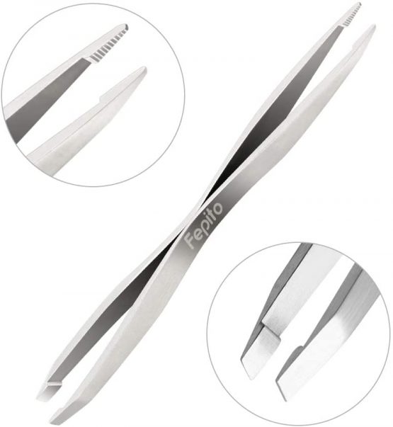FEPITO 4 Pcs Stainless Steel Tick Remover Tool Set Pet Dogs Cats Ticks Remover Kit Including 1 Pcs Tick Removal Tweezers 1 Pcs Sharp Rake 1 Pcs Two Clips and 1 Pcs Pretty Box - Image 3