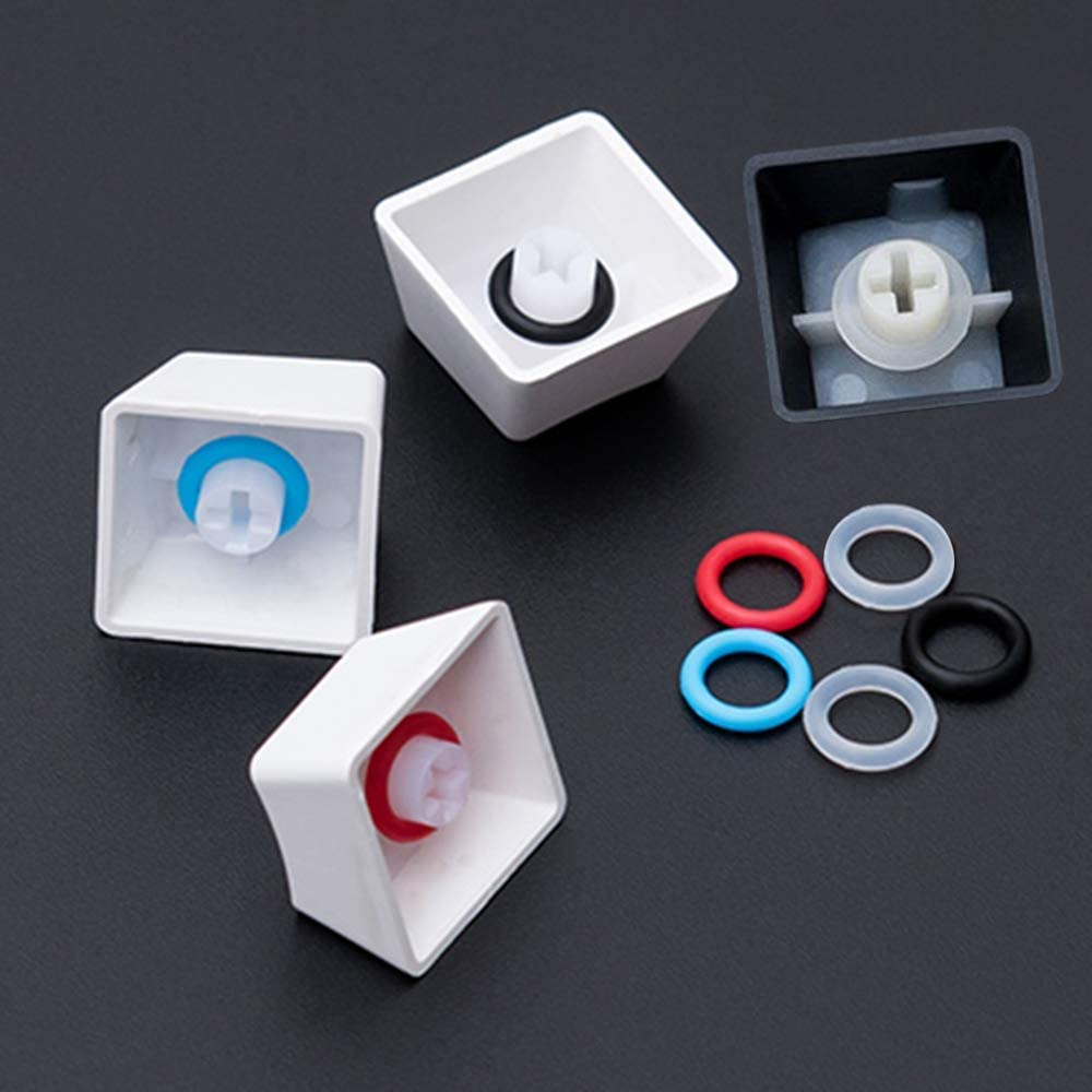 ThreeBulls 120Pcs Rubber O-Ring Switch Dampeners Keycap red for Cherry ...