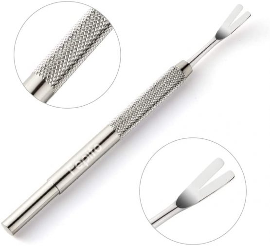 FEPITO 4 Pcs Stainless Steel Tick Remover Tool Set Pet Dogs Cats Ticks Remover Kit Including 1 Pcs Tick Removal Tweezers 1 Pcs Sharp Rake 1 Pcs Two Clips and 1 Pcs Pretty Box - Image 4