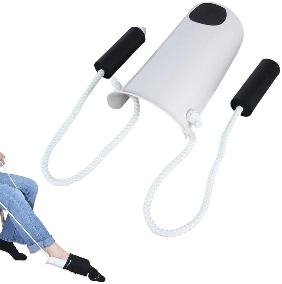 Sock Aid, Sock Helper Slider Putting Socks for Elderly Pregnant Women, Disabled and Handicapped Avoid Bending Sock Helper Aide Tool