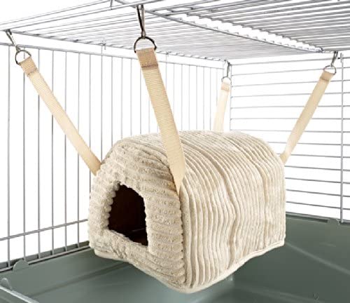 Little Friends Cuddle Up Rat Chinchilla Igloo, Luxury Cream, Small