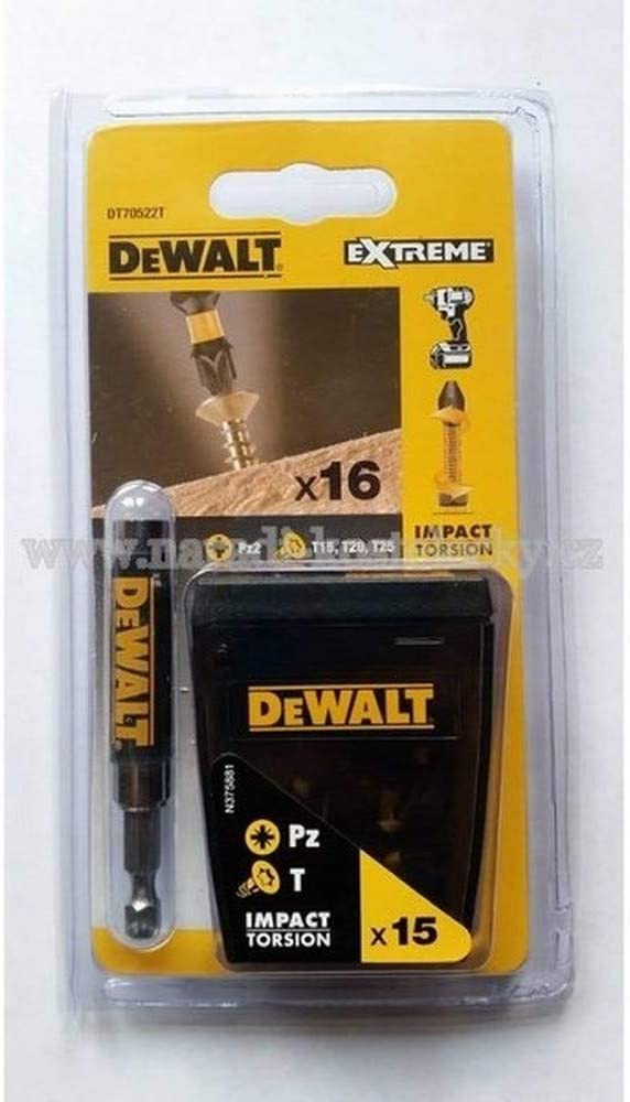 Dewalt DT70522T-QZ Impact Torsion Screwdriver Bit Set (16 pcs), Variety Pack - Image 2