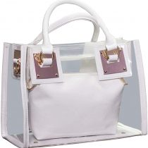 Segater® Clear Crossbody Handbags,Women's Small Tote Beach Bag Fashion Clear Jelly Handbag Top Handle Shoulder Bag Transparent Purse