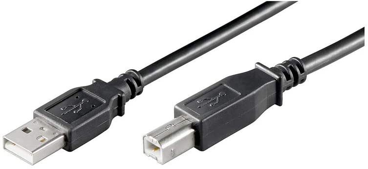 Goobay 68902 USB 2.0 Hi-Speed Cable, Black, Type B, 5m Length