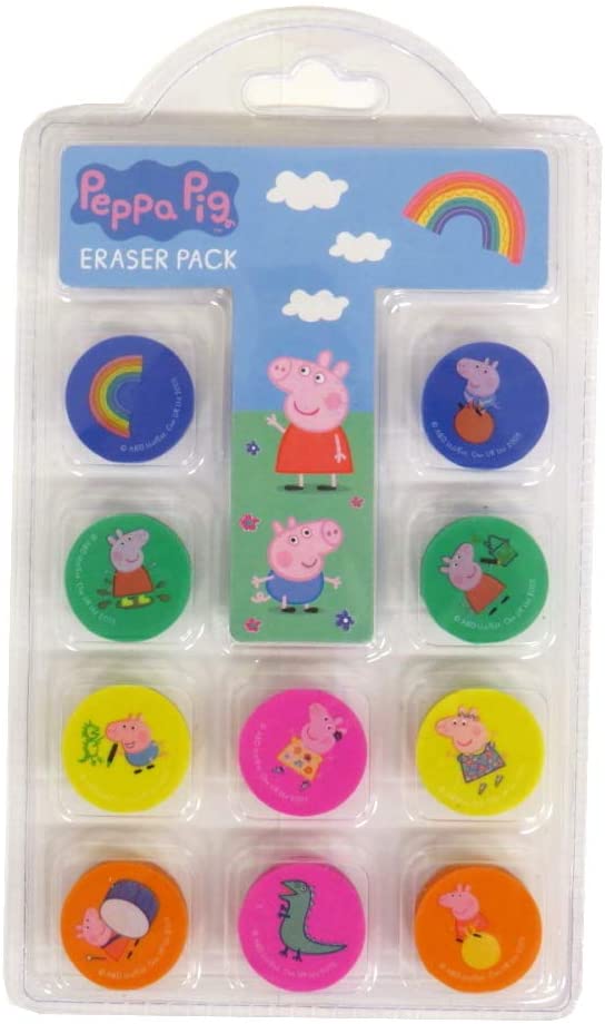 Disney - Peppa Pig Erasers 10 PK, PENVE2, multi-coloured