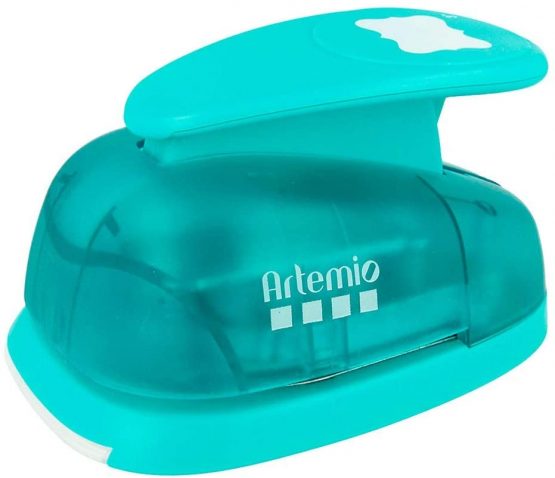 Artemio VIHCP720 Giant Punch with Baroque Label, Plastic, Blue, 14 x 9 x 23 cm