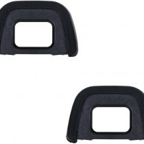 JJC Soft Silicone Eyepiece for Nikon D750, D610, D600, D300s, D300, D200, D100, D90, D80, D70S, D70, D60, D7100, D7000, D5100, D5000 Camera Replaces Nikon DK-21/DK-23 Eyepiece (2pcs Per Pack)