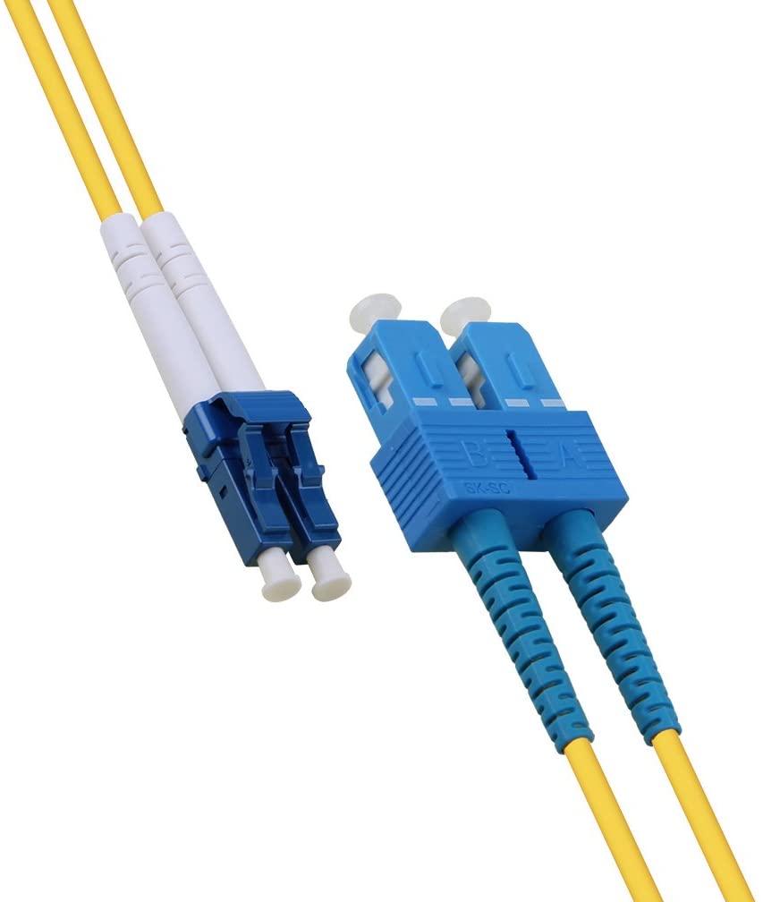 OS2 LC to SC Duplex Fiber Optic Cable, LWL, Singlemode Jumper, 1-meter(3.3ft), OS2 LC-SC, 1m(3.3ft) - Image 4
