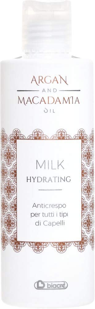 Biacrè Argan and Macadamia Oil Hydrating Milk 200 ml 247 g,8028498967423, 200 ml (Pack of 1)