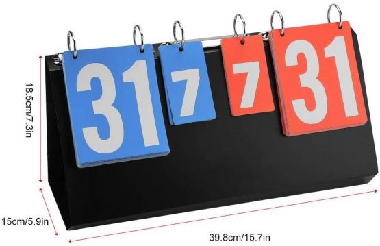 NIMOA Scoreboard - Scoring Tool for Game Competitions in 4-digit Score Board Scoreboard for Basketball Badminton Volleyball - Image 2