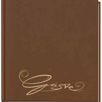 Veloflex 5420060 Classic Guest Book with Embossing, 144 Pages, Brown