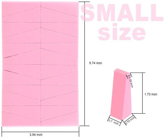 48 Pieces Makeup Sponge Blender For Face Curve Blending, Teenitor Latex Free, Small Wedge Shaped Smooth Apply Beauty Sponge Applicator For Liquid Cream Foundation Loose Setting Powder - Image 2
