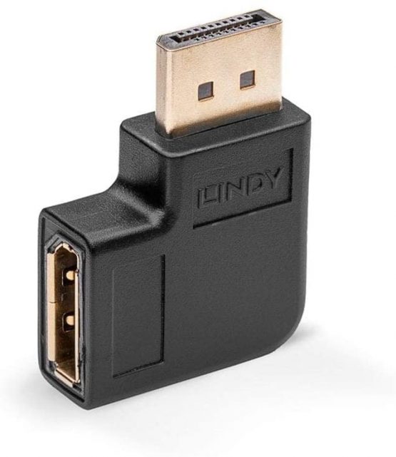 LINDY 41334 DisplayPort 1.4 Left Angled Adapter