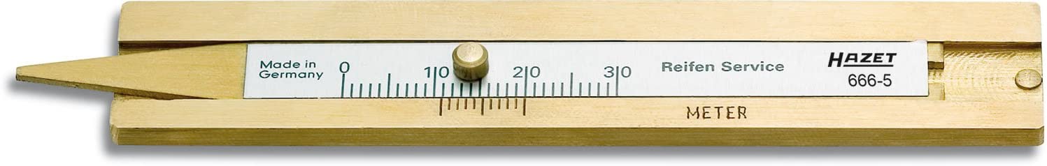 HAZET 666-5 Tyre Tread Depth Gauge - Multi-Colour - Image 2