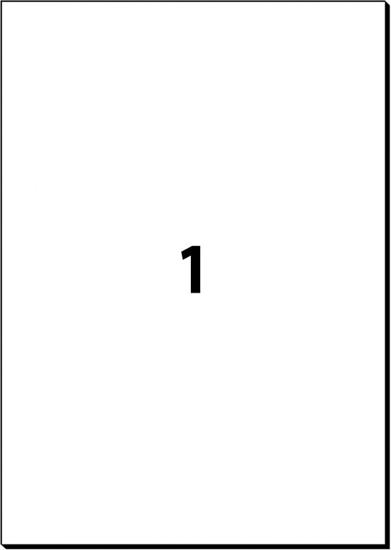 SIGEL LA230 Universal Removable Labels, 21 x 29,7 cm, 25 lbl = 25 sheets, white - Image 2