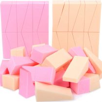 48 Pieces Makeup Sponge Blender For Face Curve Blending, Teenitor Latex Free, Small Wedge Shaped Smooth Apply Beauty Sponge Applicator For Liquid Cream Foundation Loose Setting Powder