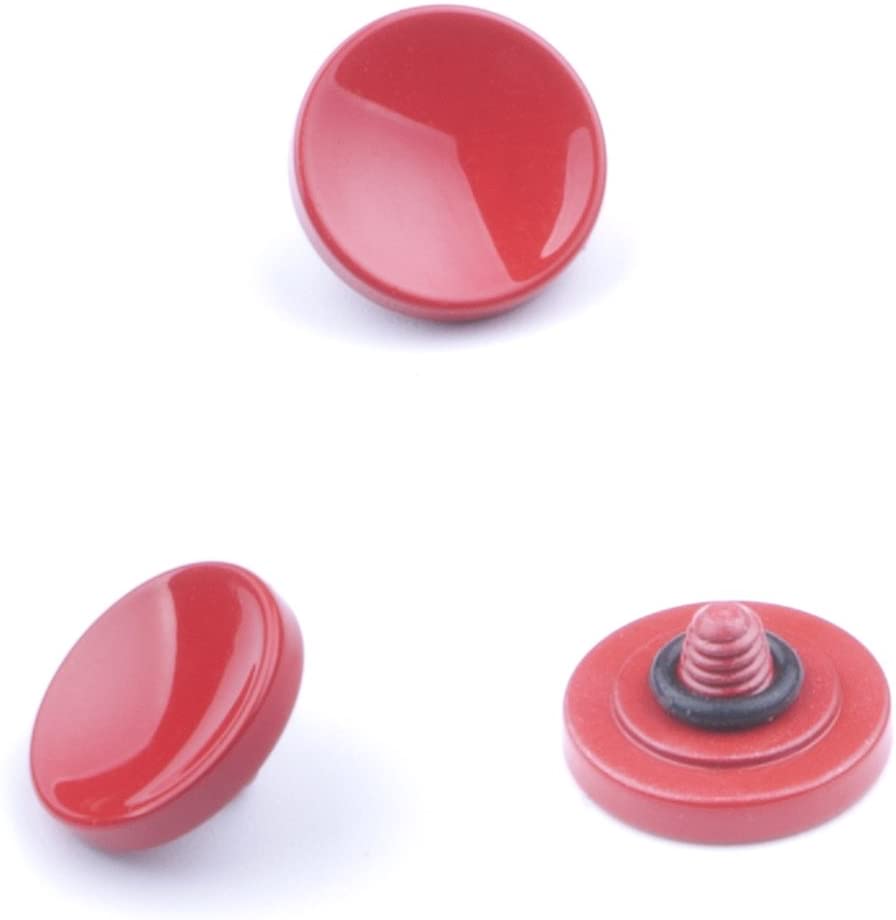 VKO Metal Soft Shutter Release Button,Delicate Camera Shutter Button Black Red Dark-red 11mm Concave Surface(3 Pack) - Image 3