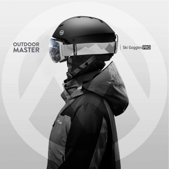 OutdoorMaster Ski Goggles PRO - Frameless, Interchangeable Lens 100% UV400 Protection Ski Snowboard Goggles for Men & Women & Youth - Image 3