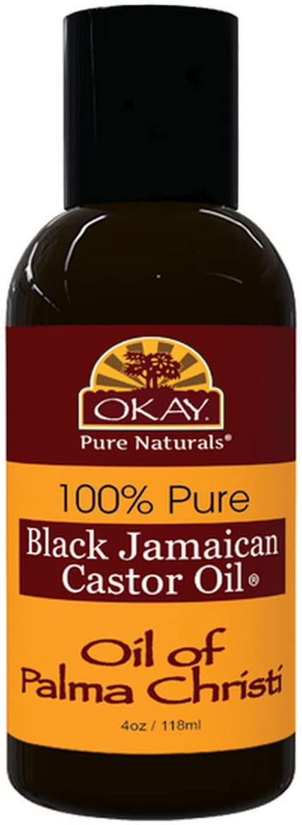 OKAY Pure Naturals Black Jamaican Castor Oil, 4 Ounce, 0.11 kg OKAY-COJB, No Color, 113.3 g (Pack of 1)