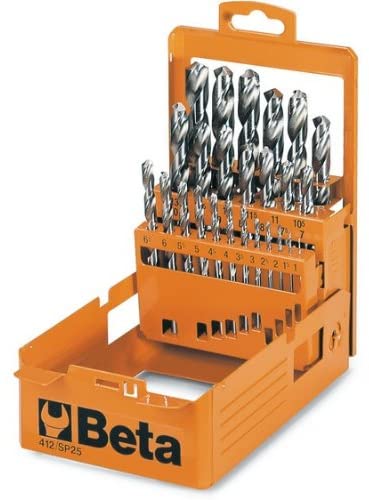 Beta 4120449 Jobber Drill, 1-13mm x 0.25mm, 49 Piece, White