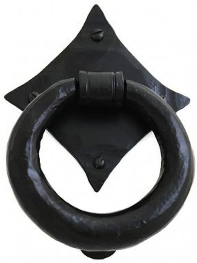 From The Anvil Black Ring Door Knocker