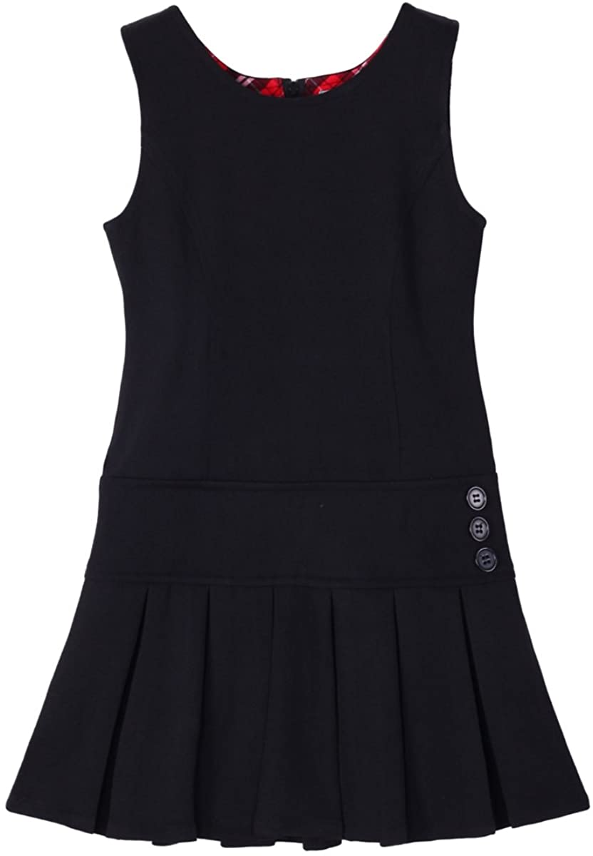 Bienzoe Girl's School Uniform Pleated Jumper Dress - Image 2