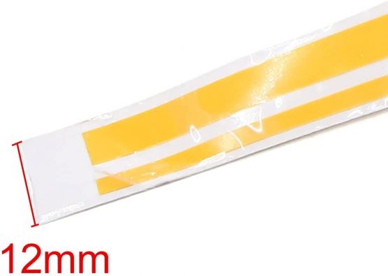 Sourcingmap 12mm Vinyl Striping Stripe Double Line Tape Car Decal Sticker Yellow - Image 2