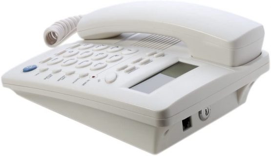 Ornin Y043 Corded Telephone with Speaker, Display, Basic Calculater and Caller ID(White) - Image 3