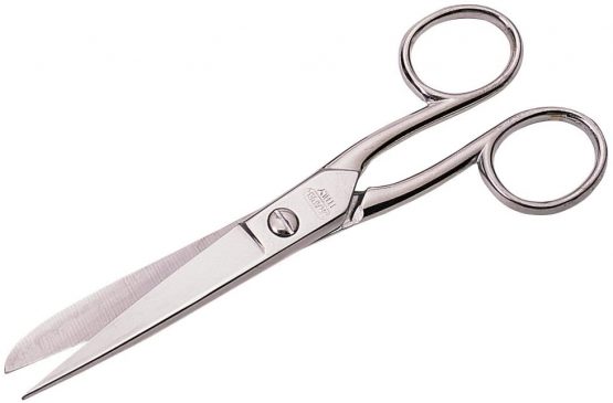 Draper 14130 Household Scissors, 155mm, 24.2cm x 9.4cm x 1cm, Chrome