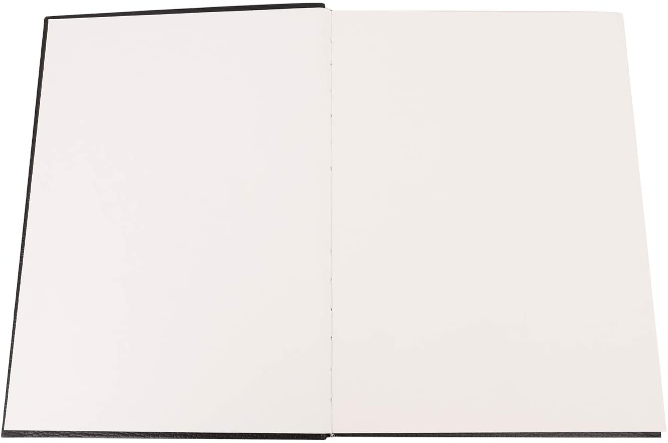 A4 Blank Notebook Hardcover Casebound Artist Sketch Book 100 Pages Hardback Sketchbook Unruled Travel Journal for Drawing Painting Doodling Sketching Writing Vertical Pattern - Image 4