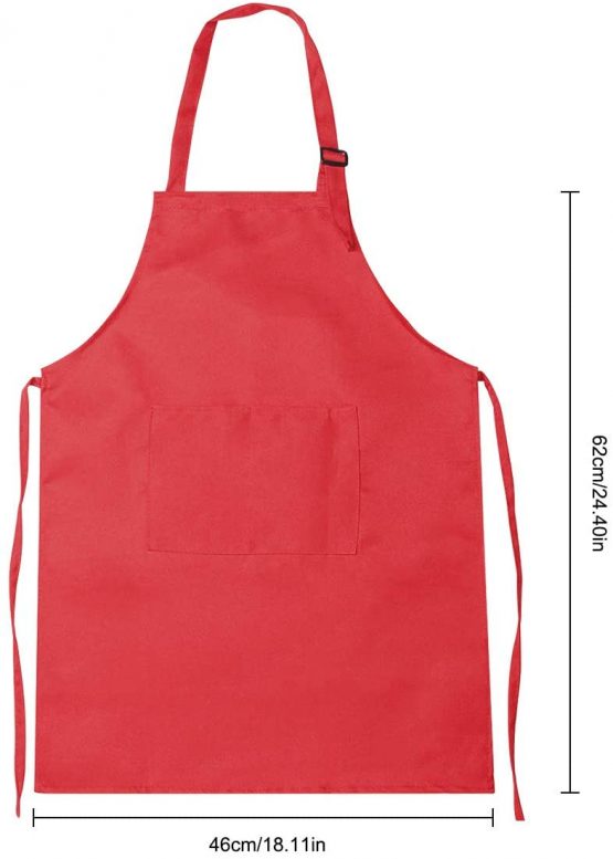 4 Pcs Black Kids Apron and Chef Hat Set, Boys Girls Adjustable Aprons with 2 Pockets, Children Chef Apron Toddler Kitchen Garden Bib Aprons for Cooking Crafting Painting Baking (7-13 Year) - Image 2