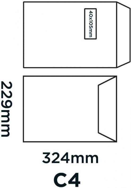 Blake Purely Everyday C4 324 x 229 mm 90gsm Self Seal Pocket Envelopes (FL2892) White - Pack of 250 - Image 2