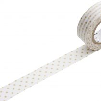 mt Dot S Washi Masking Tape Roll - Gold