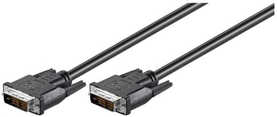 Goobay 50850 DVI-D Full HD Cable Single Link, Nickel Plated