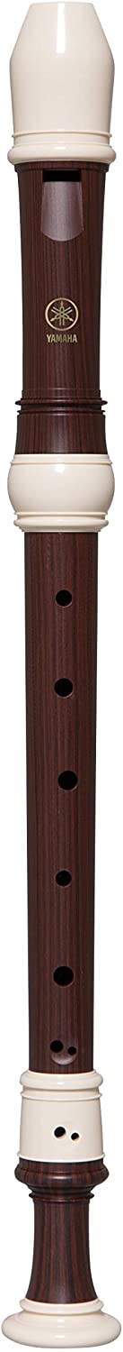 YAMAHA YRA-312B Recorder - Alto baroque fingering, simulated rosewood with white trim