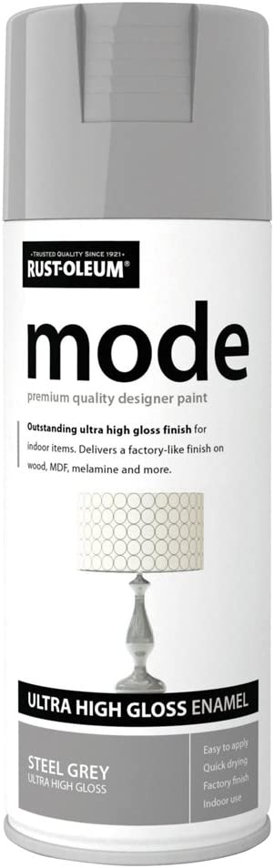 Rust-Oleum AE0240012E8 400ml Mode Ultra High Gloss Spray Paint - Steel Grey