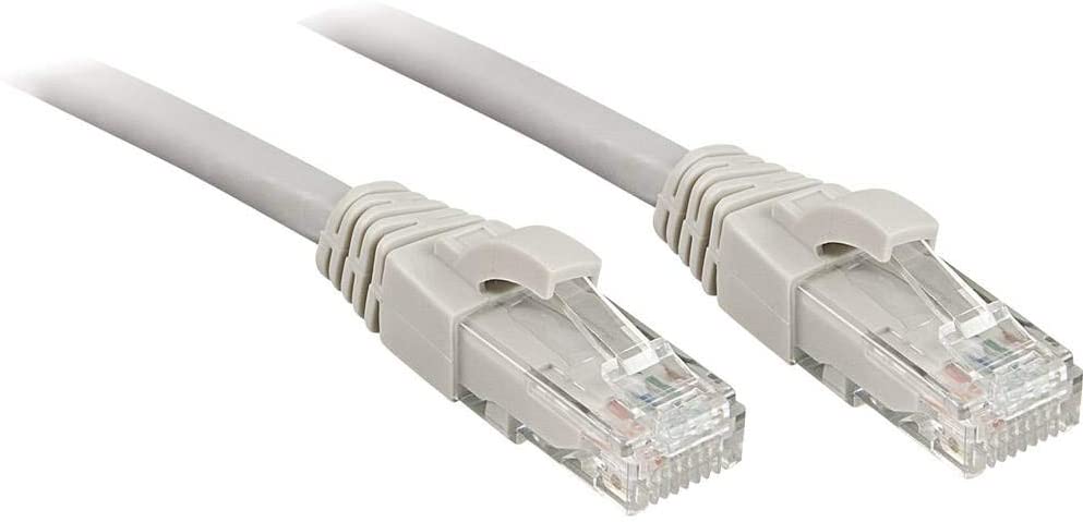LINDY Cat.6 UTP Premium PatchCable, halogen GREY, 5,0m, grau, 5 meters