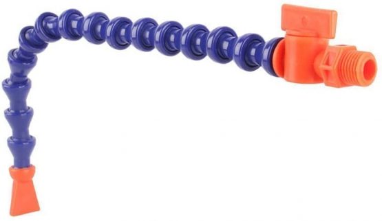 Pack of 12 Plastic Flexible Water Oil Coolant Pipe 1/4PT Adjustable with Round Nozzle 6 Pieces and Flat Nozzle for Lathe, Milling, CNC Machine, Hydraulic Machinery and Water Cooling System - Image 2