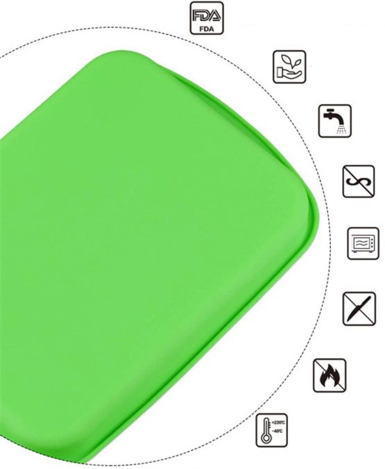 Silicone Bread and Loaf Tins，MKNZOME Square Silicone Non Stick Baking Tray Cake Bakeware Baking Moulds Pan for Cakes,Loaves, Breads, Pie, Pancakes, Pizza and Lasagna,Pack of 1 - Image 4