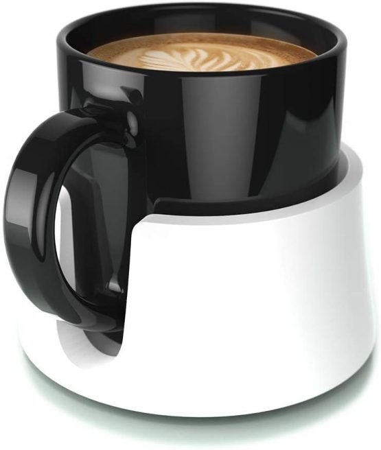 TableCoaster – The Ultimate Anti-Spill Cup Holder Drink Coaster for Your Table or Desk (Glacier White)