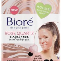 Biore Rose Quartz and Charcoal Stress Relief Clay Mask, 50 ml