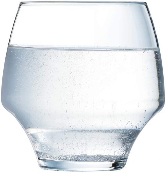 Chef & Sommelier UI033 Kwarx Low glass, transparent, narrow base and wide mouth, 38 cl, Pack of 6